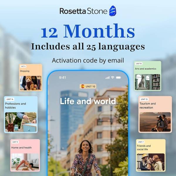 Rosetta Stone Learning Software, 12 Months
